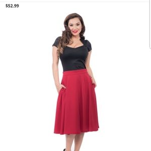 Rocky steady red skirt